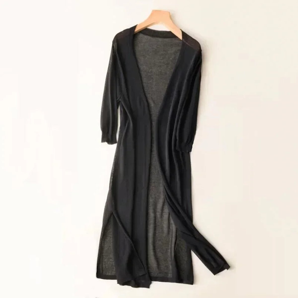 Everly | Longline Lightweight Open Front Cardigan