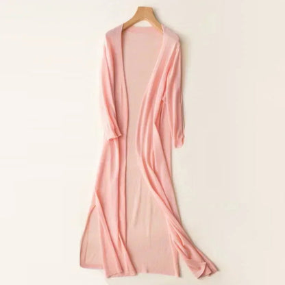 Everly | Longline Lightweight Open Front Cardigan