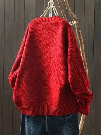 Sophia | Cable Knit Button Front Cardigan