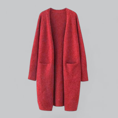 Presley | Longline Open Front Knit Cardigan
