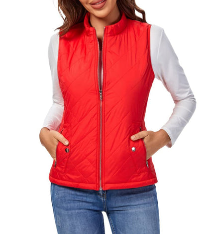 Olivia | Lightweight Quilted Zip Puffer Vest