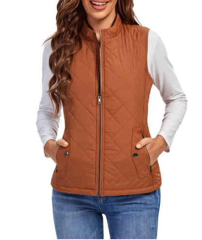 Olivia | Lightweight Quilted Zip Puffer Vest