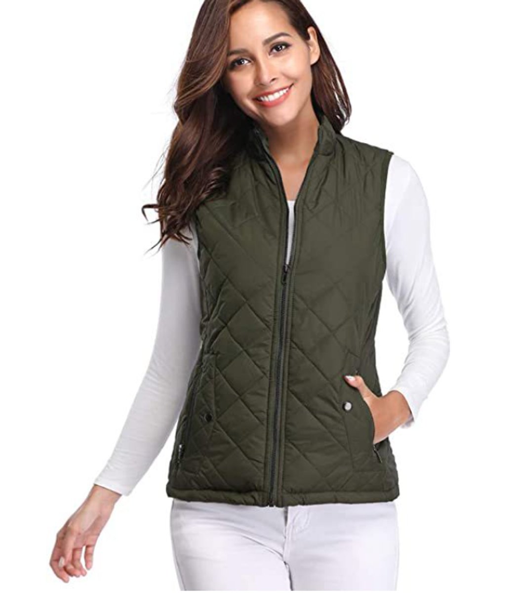 Olivia | Lightweight Quilted Zip Puffer Vest