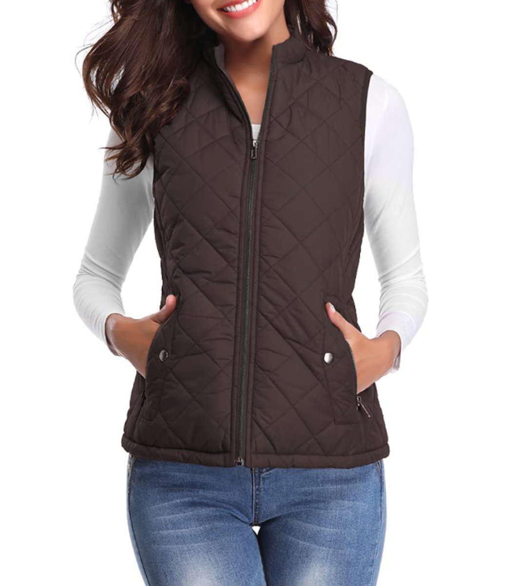 Olivia | Lightweight Quilted Zip Puffer Vest