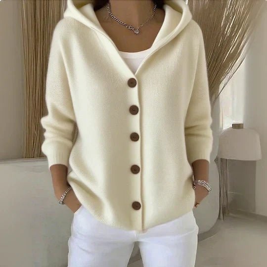 Jade | Hooded Button Front Cardigan