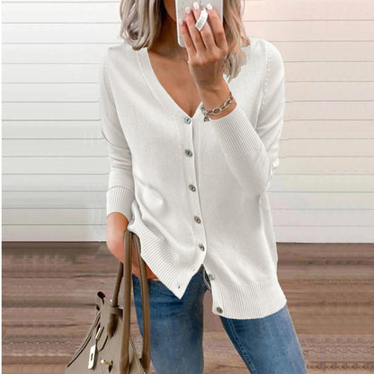 Kinsley | V Neck Knit Cardigan