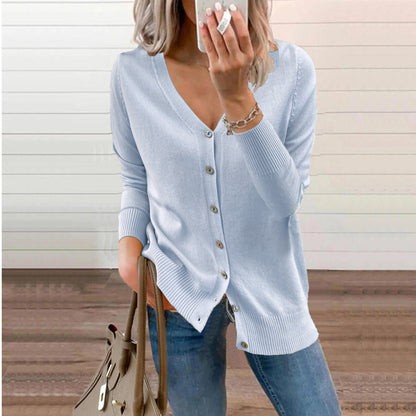 Kinsley | V Neck Knit Cardigan