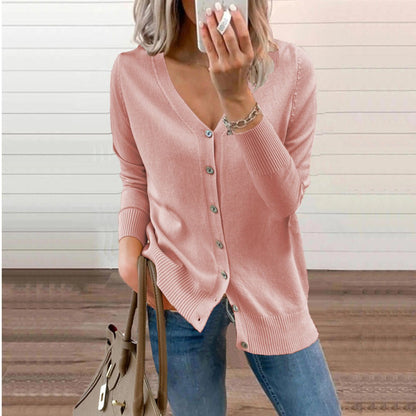 Kinsley | V Neck Knit Cardigan