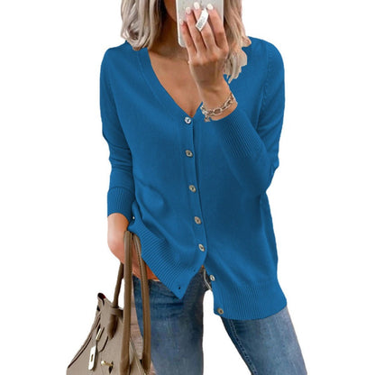 Kinsley | V Neck Knit Cardigan