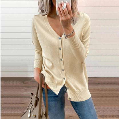 Kinsley | V Neck Knit Cardigan