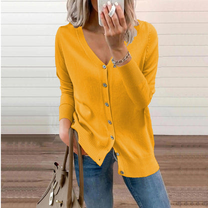 Kinsley | V Neck Knit Cardigan
