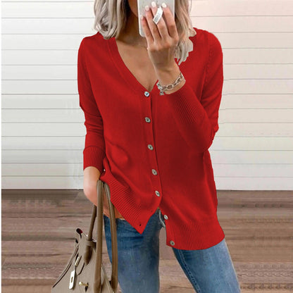 Kinsley | V Neck Knit Cardigan