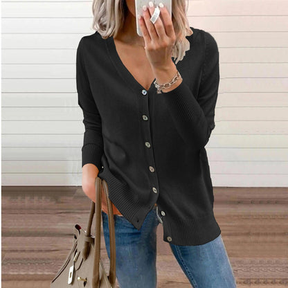 Kinsley | V Neck Knit Cardigan