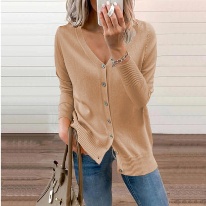 Kinsley | V Neck Knit Cardigan